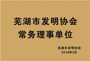 蕪湖市發(fā)明協(xié)會常務(wù)理事單位